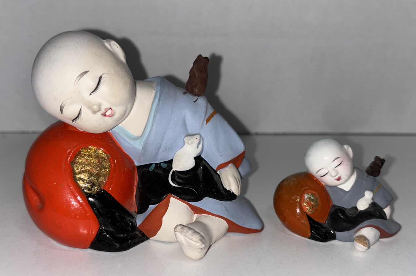 Photo 1 of VINTAGE CERAMIC JAPANESE FIGURINES (2)