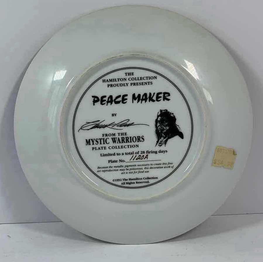 Photo 2 of THE HAMILTON COLLECTION PEACE MAKER H8.25” PLATE NO. 1120A