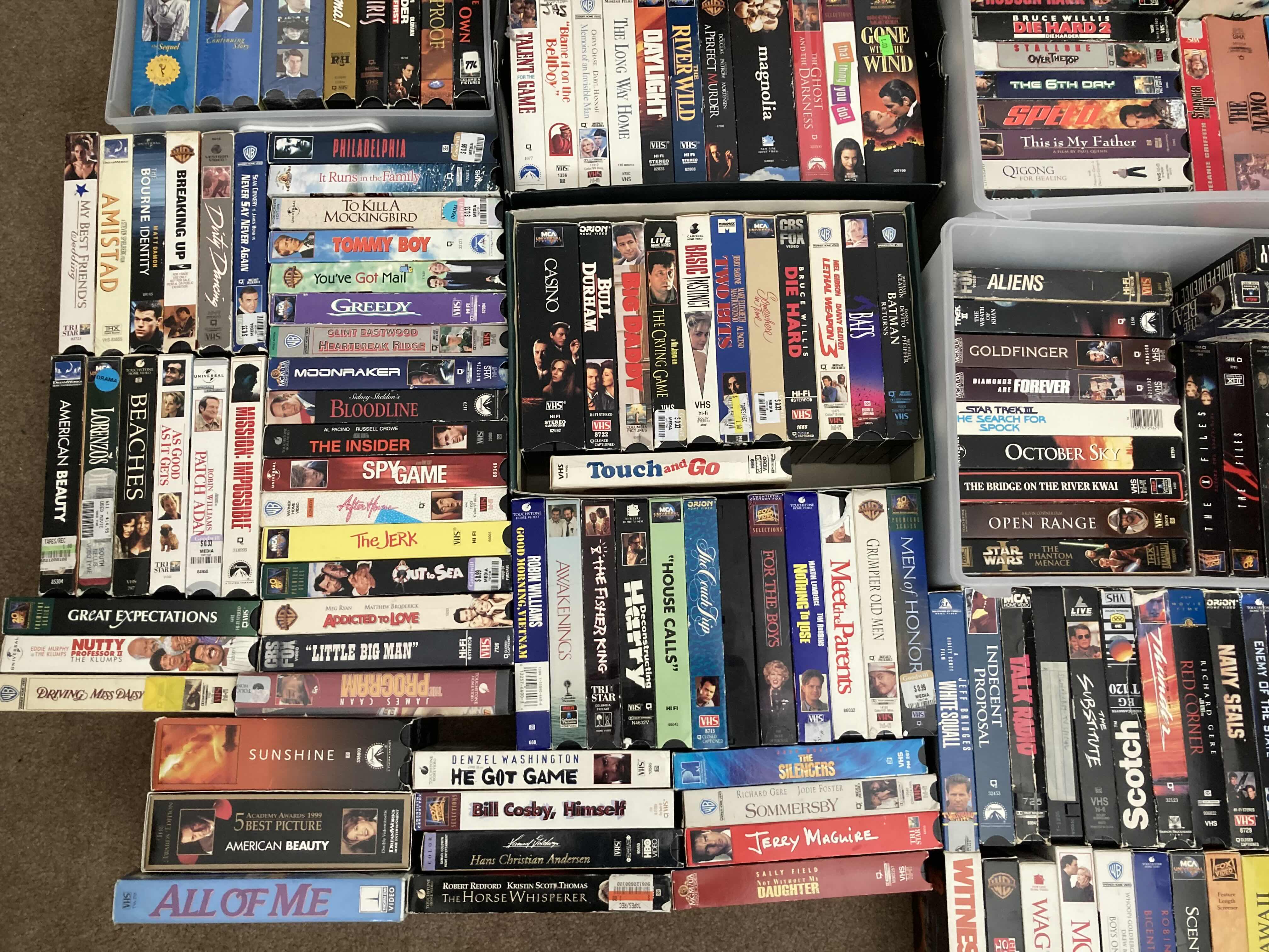 Photo 4 of VHS MOVIES & SHOWS-VARIOUS TITLES & GENRES (APPROX 70+ TITLES)