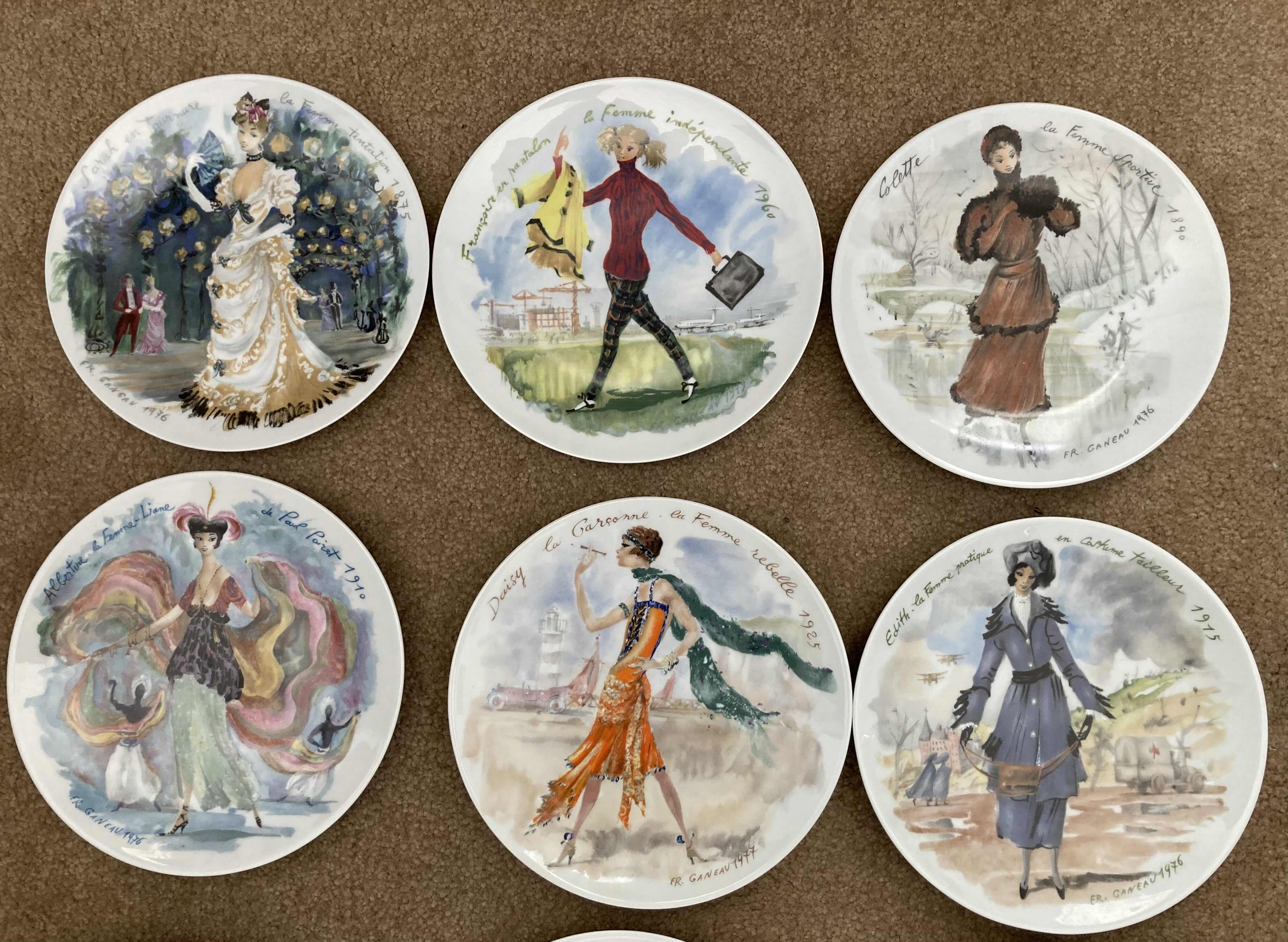 Photo 2 of HENRI D’ARCEAU.L & FILS LIMOGES-HAUTE VIENNE PREMIERE EDITION PORCELAIN PLATE SET OF 10 8.75”