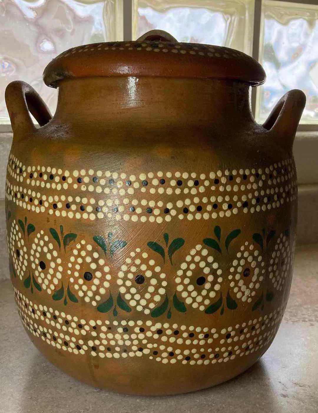 Photo 2 of SOUTHWESTERN STYLE POTTERY JAR 9” X 11”