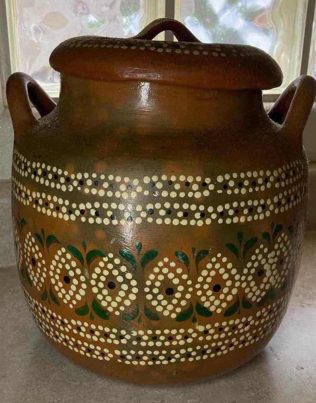 Photo 4 of SOUTHWESTERN STYLE POTTERY JAR 9” X 11”