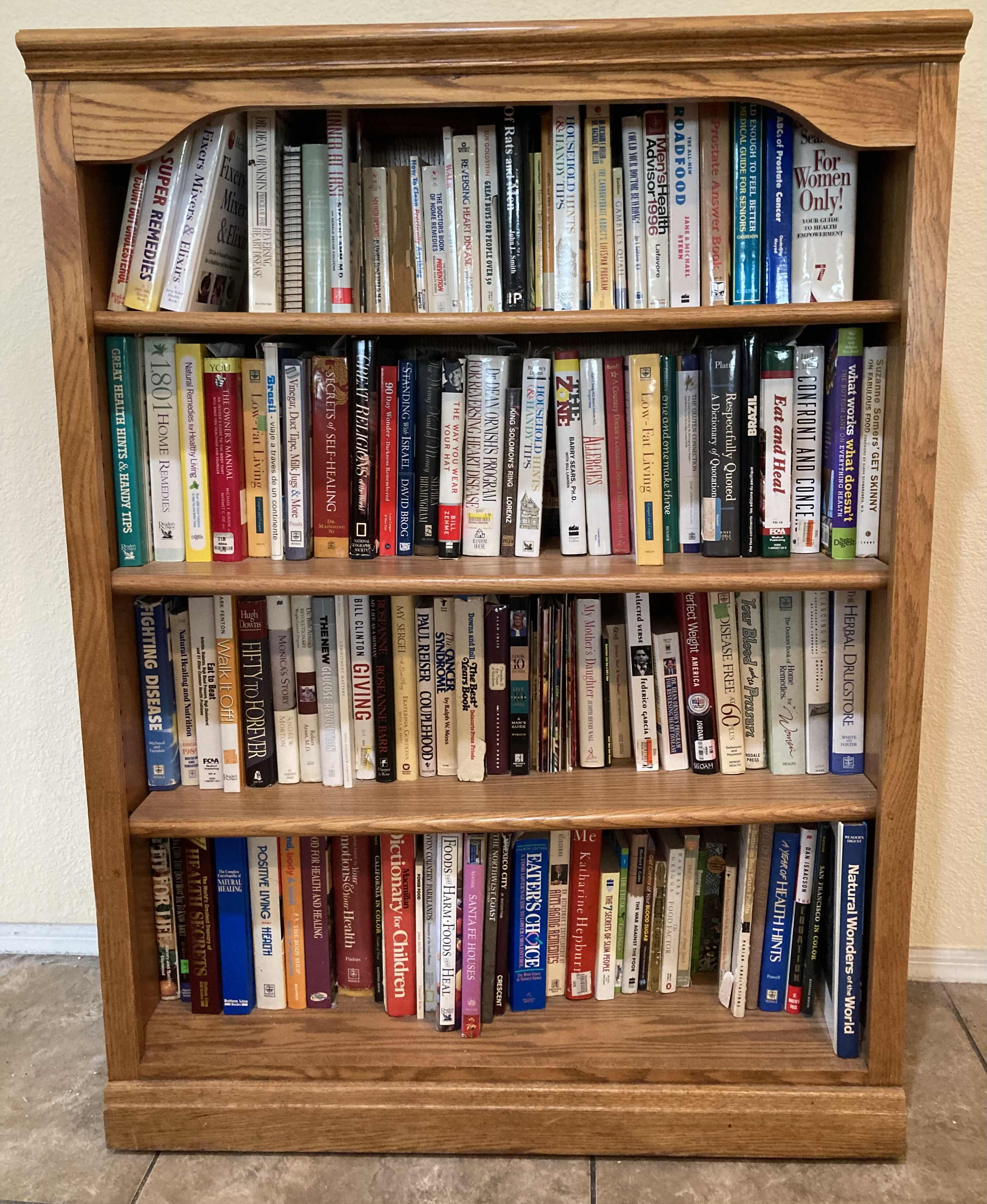 Photo 1 of OAK WOOD BOOKSHELF 36” X 13.25” H48.25