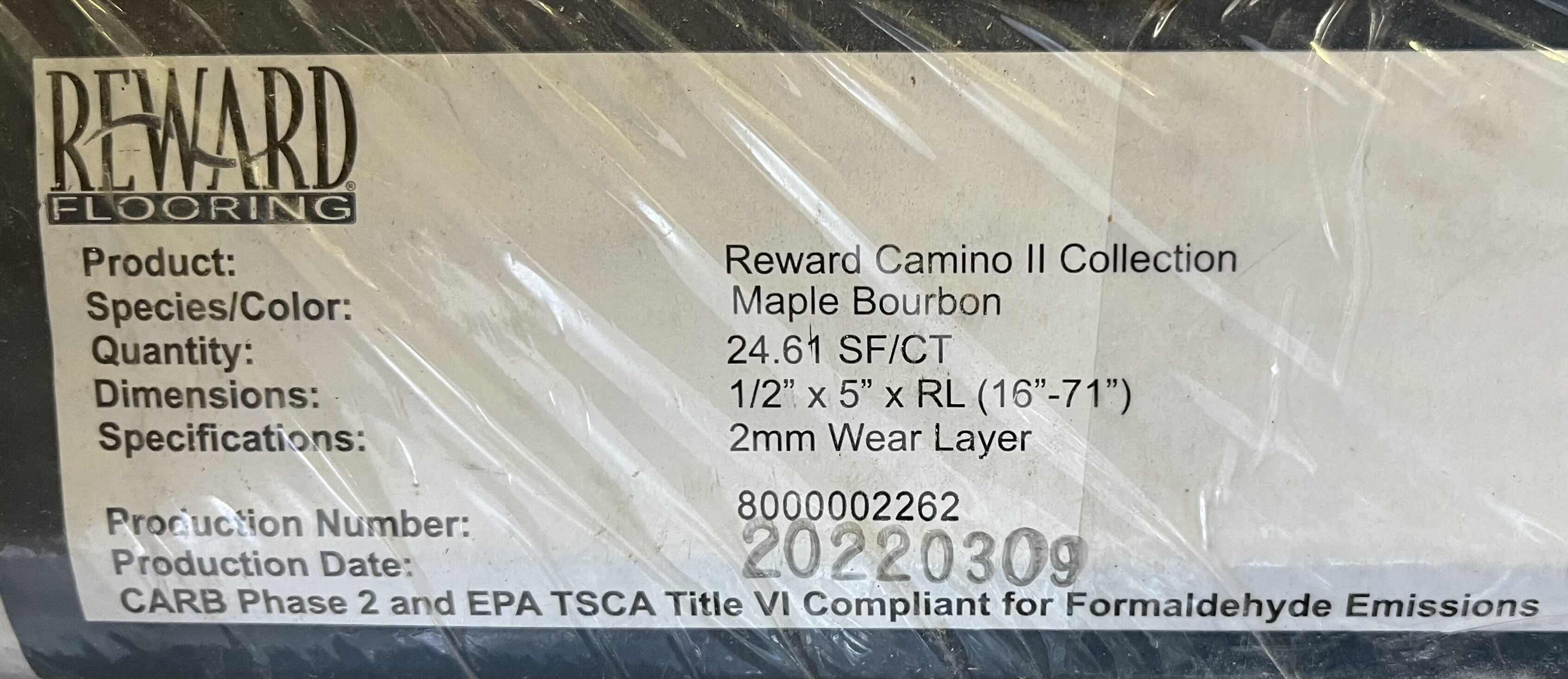 Photo 3 of REWARD FLOORING CAMINO 2 COLLECTION MAPLE BOURBON WOOD FINISH GLUE DOWN HARDWOOD FLOORING 5” X RANDOM LENGTH (24.61sqft PER CASE/2CASE APPROX 49.22 TOTAL)