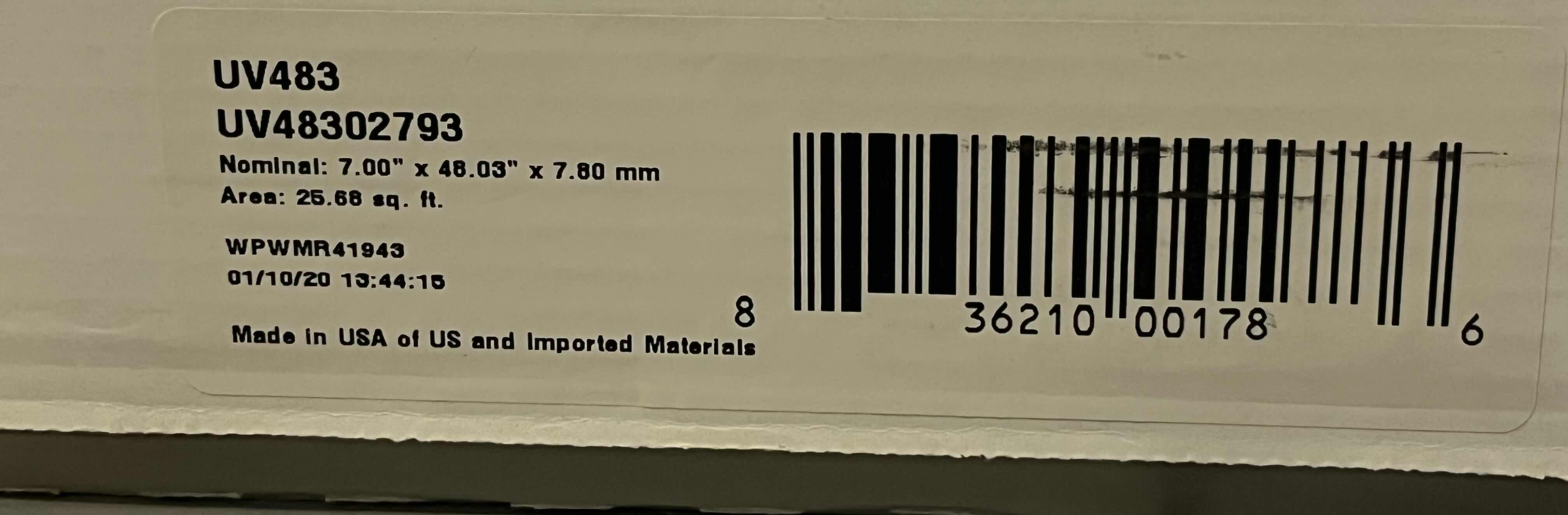 Photo 3 of US FLOORS CORETEC LIGHT BROWN WOOD FINISH VINYL PLANK FLOORING 7” X 48” (25.68QFT PER CASE/33CASES APPROX 847.44SQFT TOTAL) READ NOTES