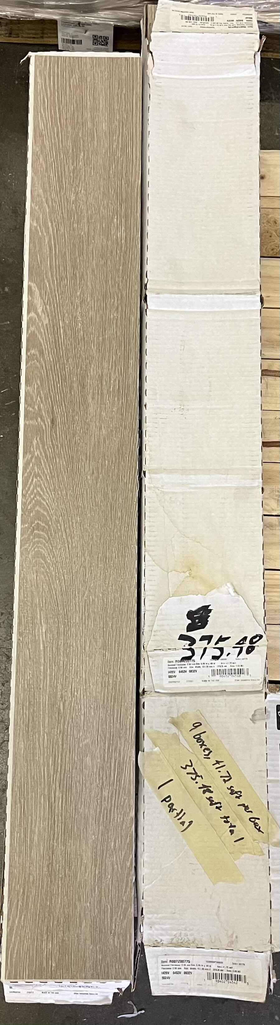 Photo 2 of SHAW MUSIC ROW WOOD FINISH GLUE DOWN VINYL PLANK FLOORING 6” X 48” (41.72SQFT PER CASE/9CASES APPROX 375.48SQFT TOTAL) READ NOTES