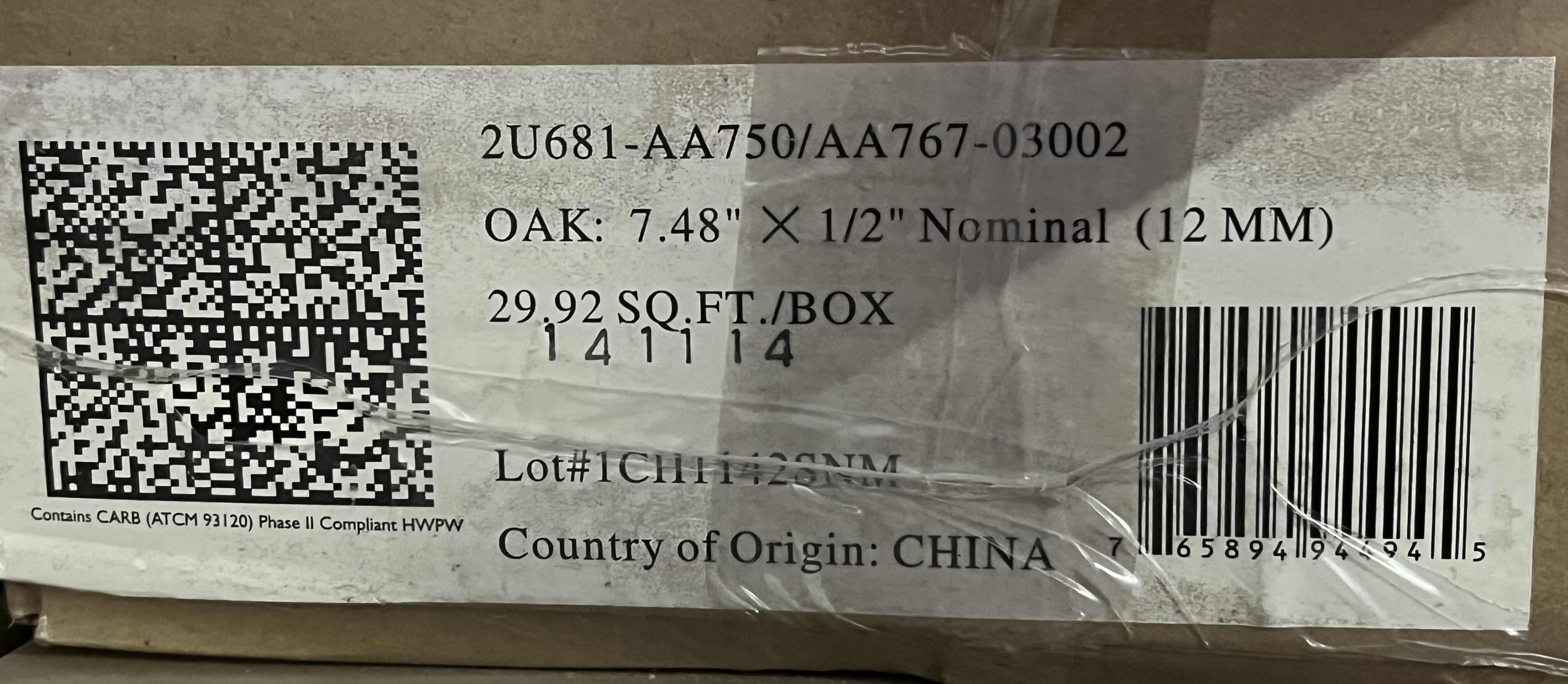 Photo 2 of DARK OAK WOOD FINISH GLUE DOWN HARDWOOD FLOORING 7.48” X RANDOM LENGTH (29.92sqft PER CASE/20CASES APPROX 598.6sqft TOTAL)