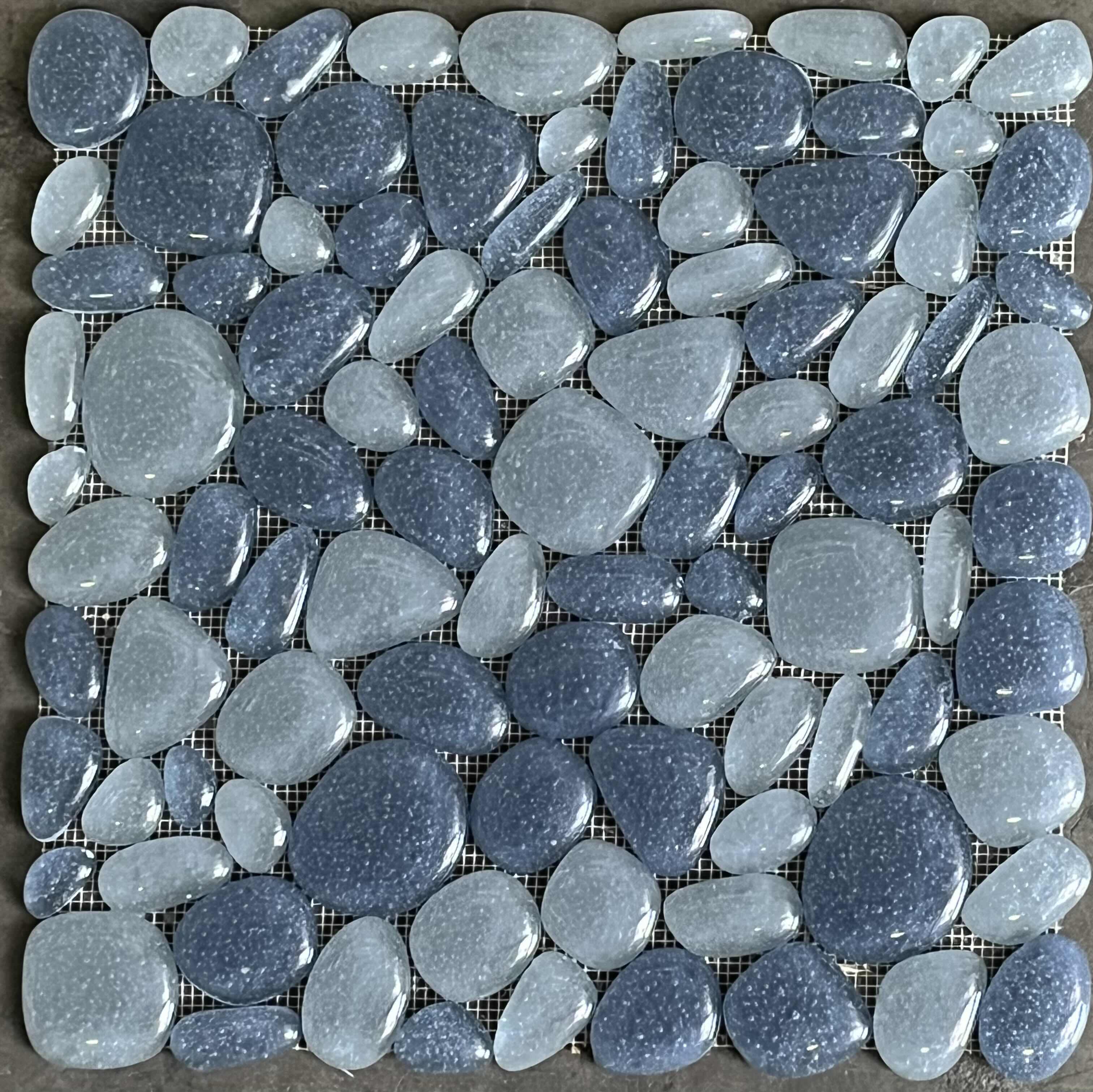 Photo 2 of INTERSTYLE  AGATES CYGNUS FINISH POLISHED GLASS MOSAIC TILE 12” X 12” (6SQFT PER CASE/12CASES APPROX. 72SQFT TOTAL) READ NOTES