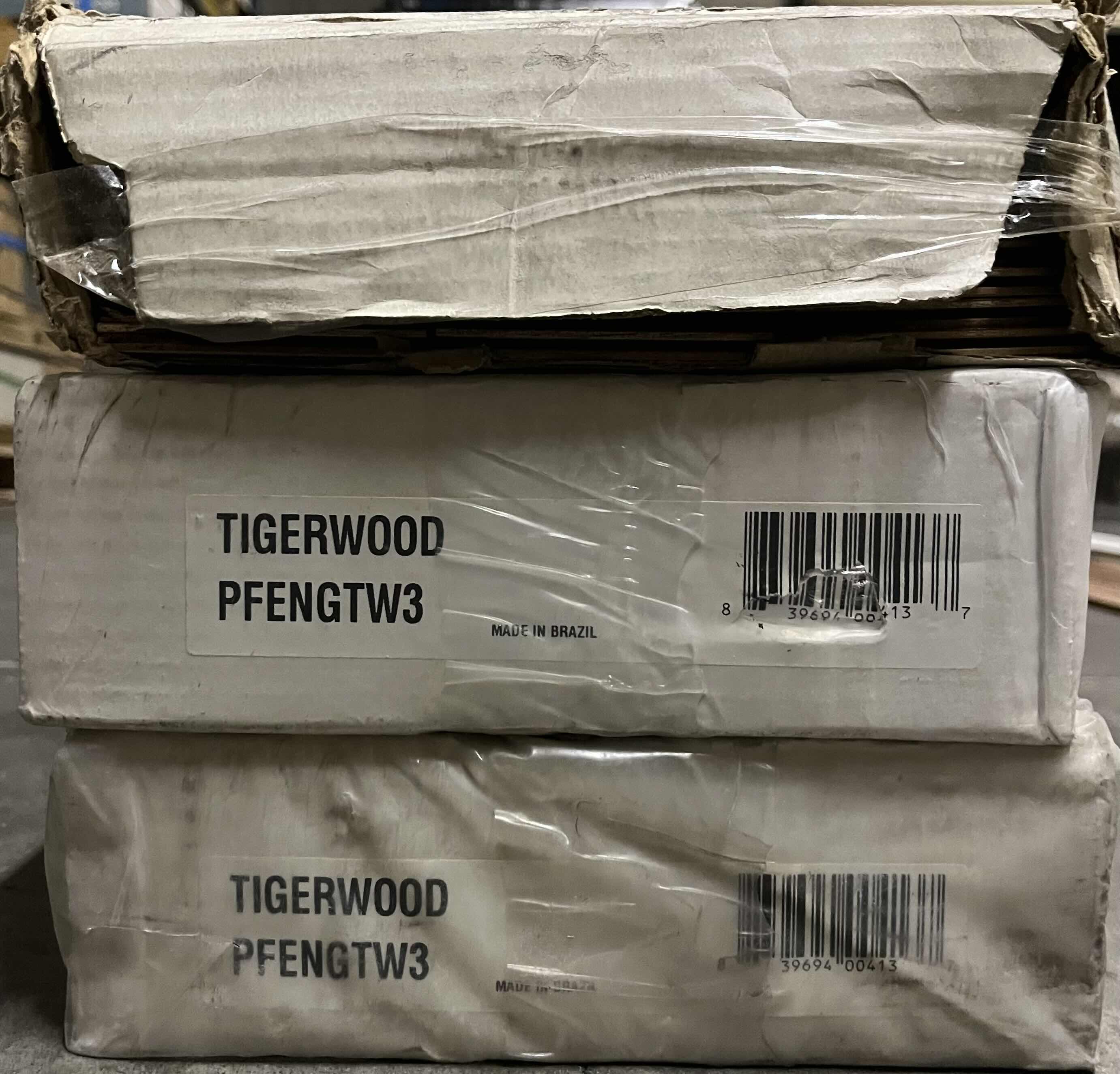 Photo 4 of BR111 EXOTIC HARDWOOD FLOORING TIGERWOOD FINISH GLUE DOWN HARDWOOD PLANK FLOORING 3” X 48” X RANDOM LENGTH (33SQFT PER CASE/3CASES APPROX. 80SQFT TOTAL) READ NOTES