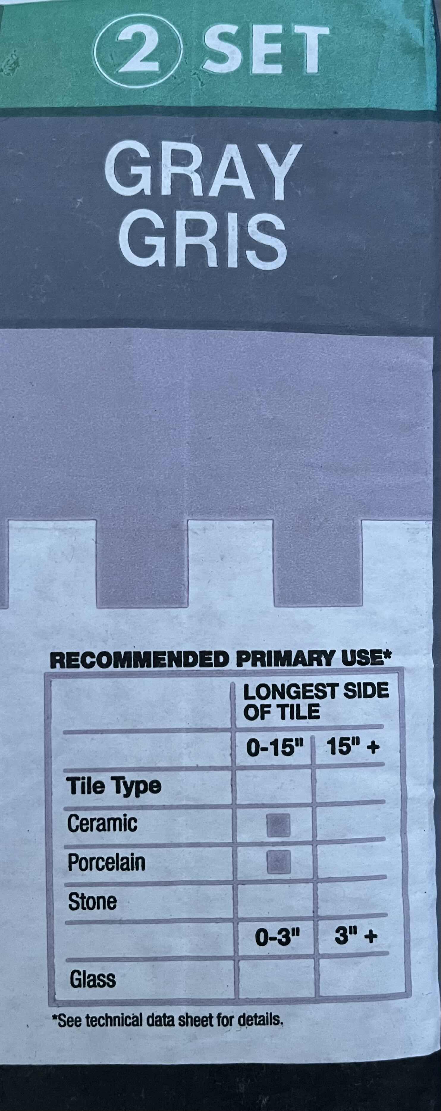 Photo 2 of VERSA BOND GRAY FINISH PROFESSIONAL THIN SET GOOD BOND STRENGTH TILE MORTAR BAG 50lb (5BAGS 250lb)