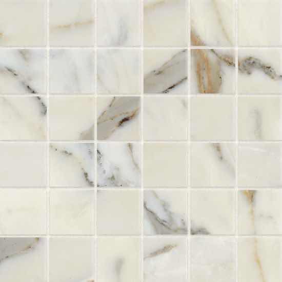 Photo 1 of BEDROSIANS CLASSIC 2.0 CALACATTA ORO FINISH PORCELAIN MOSAIC TILE 12” X 12” (4.7SQFT PER CASE/7CASES APPROX. 32.9SQFT TOTAL) READ NOTES