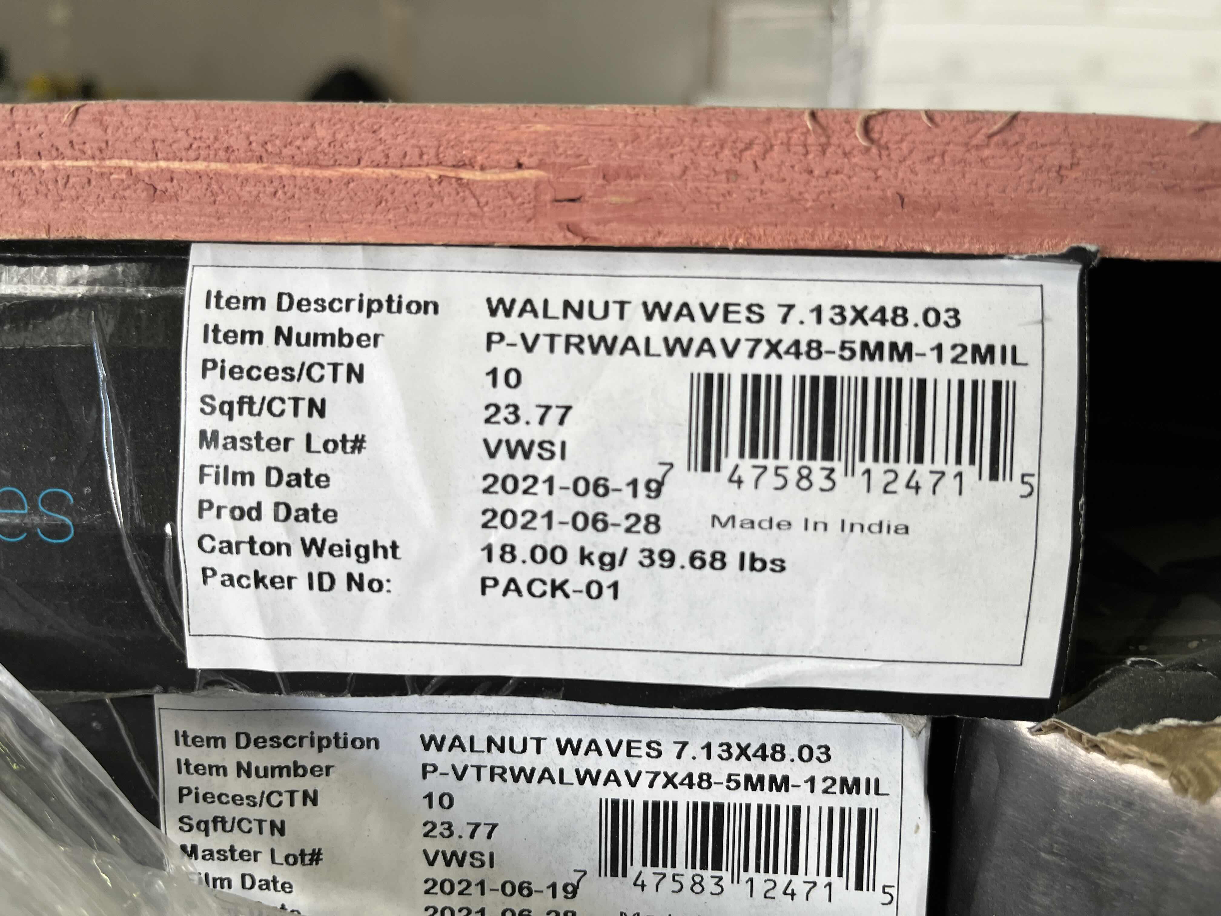 Photo 4 of MSI CYRUS SERIES WALNUT WAVES WOOD FINISH SNAP IN CLICK VINYL PLANK FLOORING 7.13” X 48” (23.769SQFT PER CASE/54CASES APPROX. 1283.526SQFT TOTAL) READ NOTES