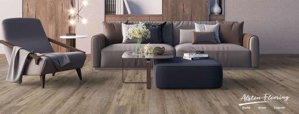 Photo 2 of ALSTON DEAN FOREST COLLECTION WINTERBORNE WOOD FINISH SNAP IN CLICK VINYL PLANK FLOORING 7” X 60” (29.20SQFT PER CASE/26.5CASES APPROX. 773.8SQFT TOTAL) READ NOTES