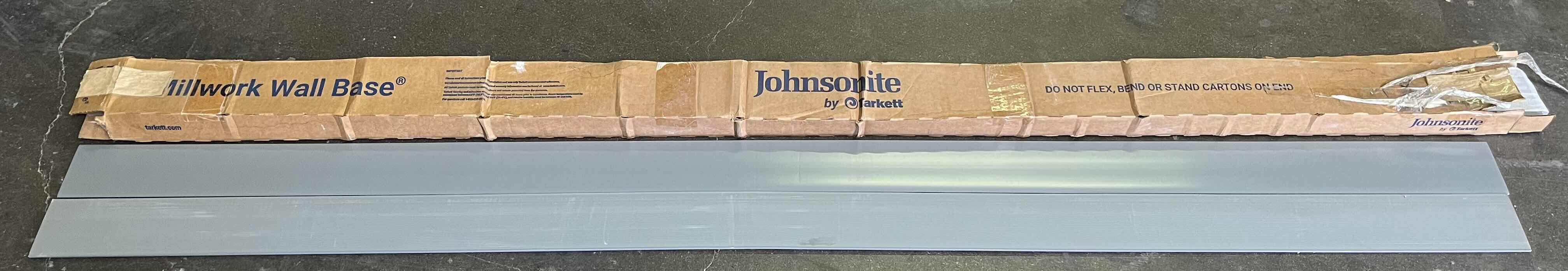 Photo 1 of TARKETT JOHNSONITE MEDIUM GREY FINISH RUBBER WALL BASE 3CASES/15PCS 4.5” X 96”