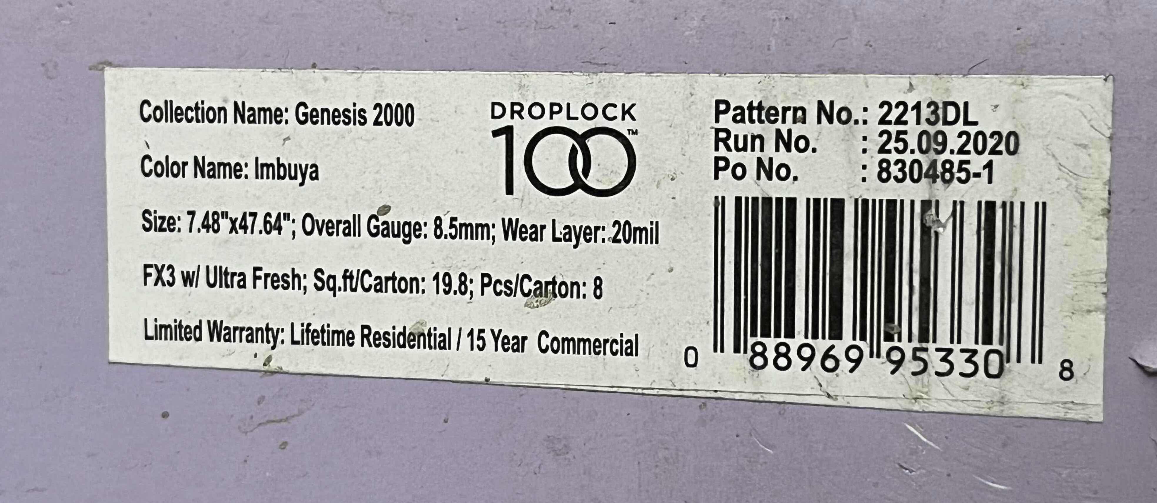 Photo 2 of METROFLOR ENGAGE GENESIS 2000 SERIES IMBUYA WOOD FINISH SNAP IN CLICK VINYL PLANK FLOORING 7.48” X 47.64” (19.8SQFT PER CASE/4CASES APPROX. 79.2SQFT TOTAL) READ NOTES