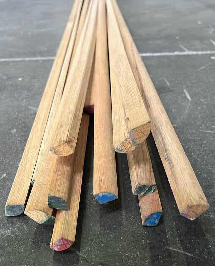 Photo 2 of NATURAL HARDWOOD QUARTER ROUND MOLDING (15PCS) APPROX. 13’-14’