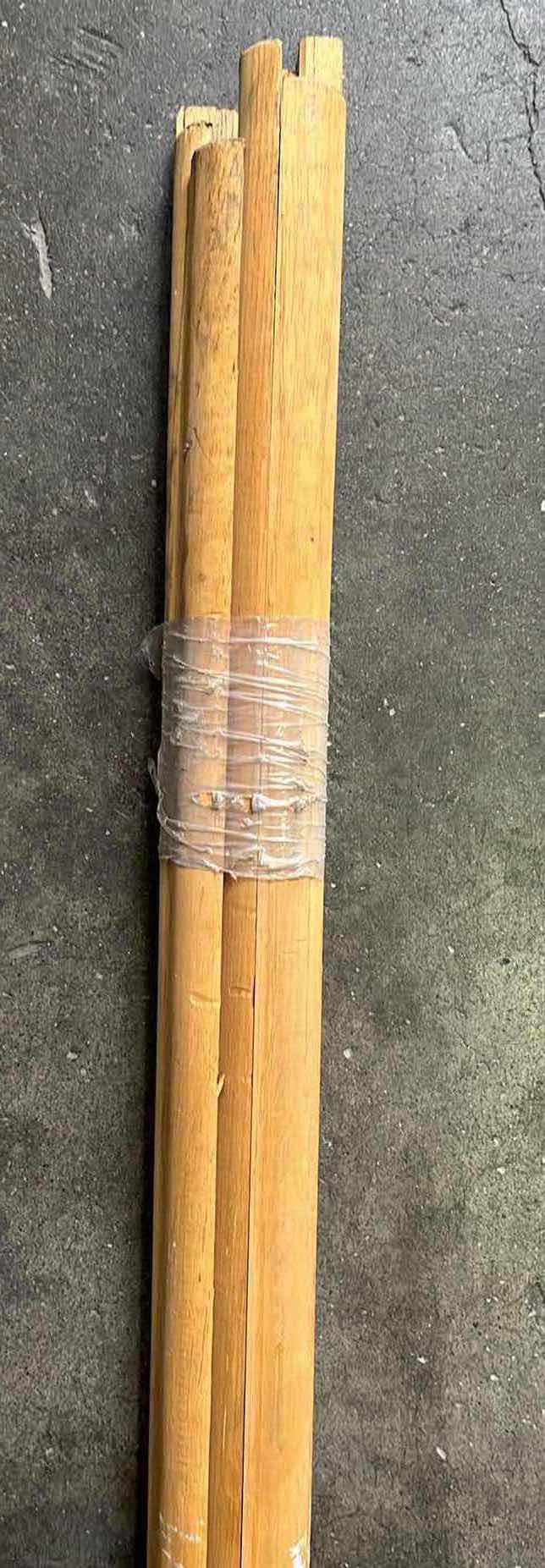 Photo 3 of NATURAL HARDWOOD QUARTER ROUND MOLDING (9PCS) APPROX. 16’