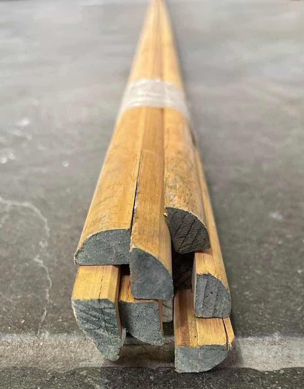 Photo 2 of NATURAL HARDWOOD QUARTER ROUND MOLDING (9PCS) APPROX. 16’