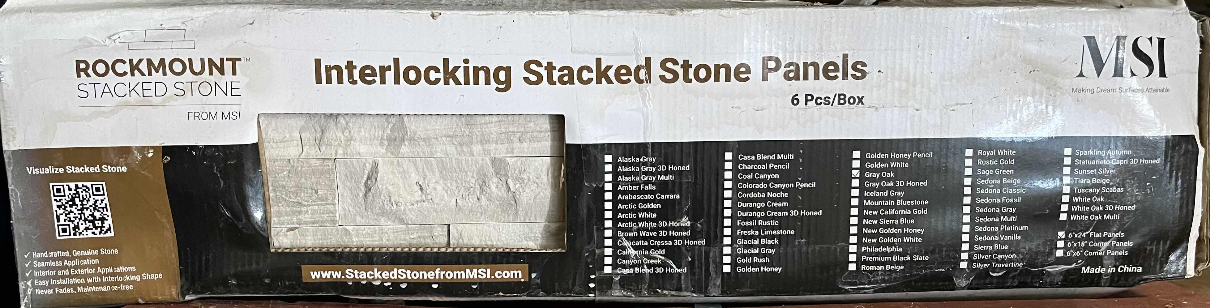 Photo 6 of MSI GRAY OAK SPLITFACE FINISH ROCKMOUNT INTERLOCKING STACKED STONE PANELS 6” X 24” (6SQFT PER CASE/43CASES APPROX 258SQFT TOTAL) READ NOTES