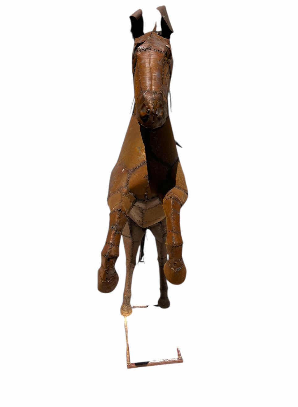 Photo 1 of RUSTIC METAL REARING HORSE YARD DECOR
48” X 12” H63” (READ NOTES)