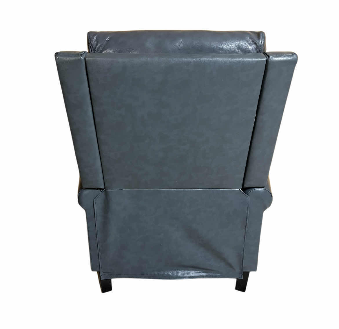 Photo 1 of ZOY HOME FURNISHING BLUE STONE-WASH FINISH LEATHER RECLINER CHAIR 35” X 36” H40”