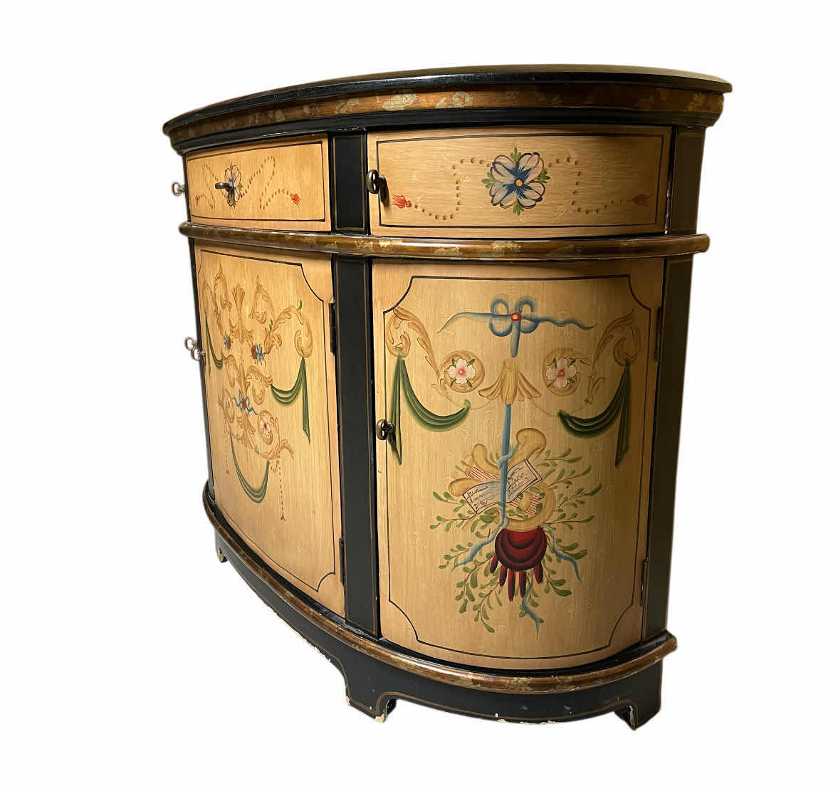 Photo 1 of MID-CENTURY FERGUSON COPELAND MABLE TOP DEMI LUNE SIDEBOARD CONSOLE CABINET 44” X 16” H33”