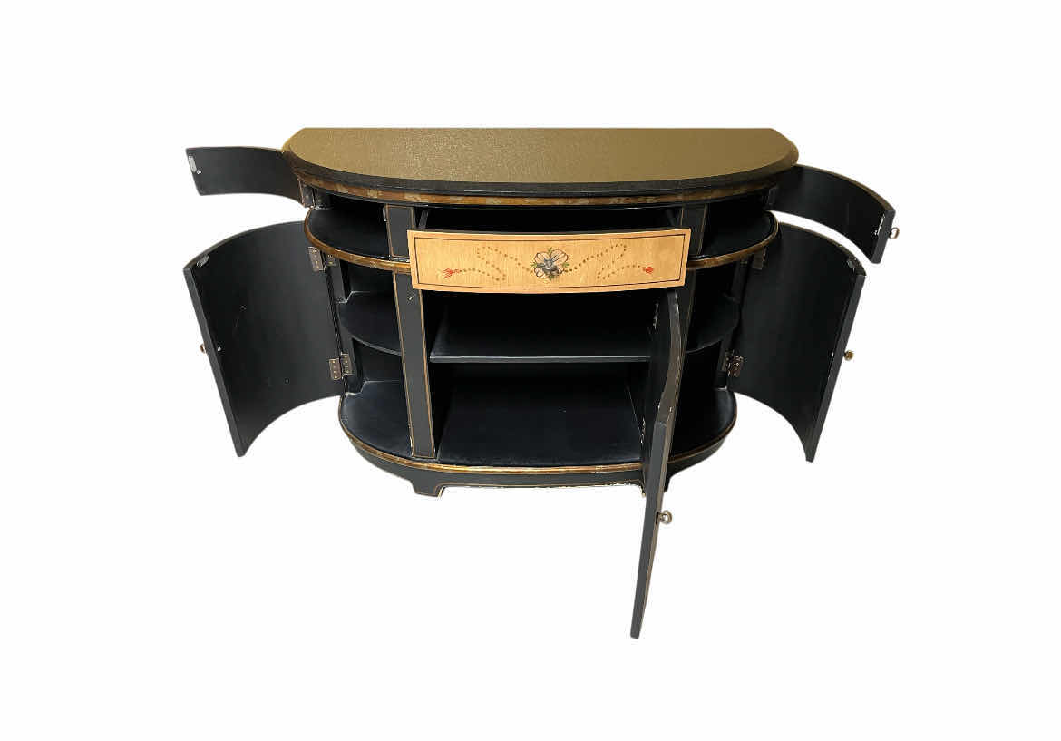 Photo 1 of MID-CENTURY FERGUSON COPELAND MABLE TOP DEMI LUNE SIDEBOARD CONSOLE CABINET 44” X 16” H33”