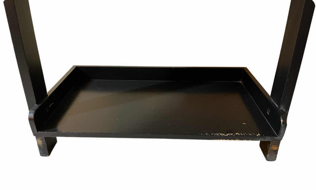 Photo 1 of BLACK FINISH 5 TIER LEANING SHELF 25.5” X 13.5” H76.5”