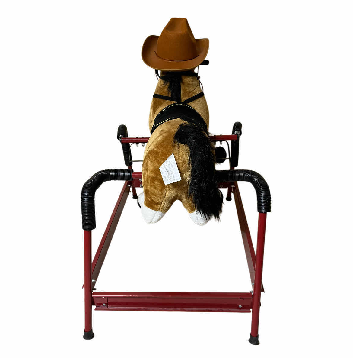 Photo 1 of TRADEMARK GAMES TODDLERS SPRING ROCKING PLUSH BOUNCING HORSE W REALISTIC RIDING SOUND EFFECTS 25.5” X 39.5” H37”