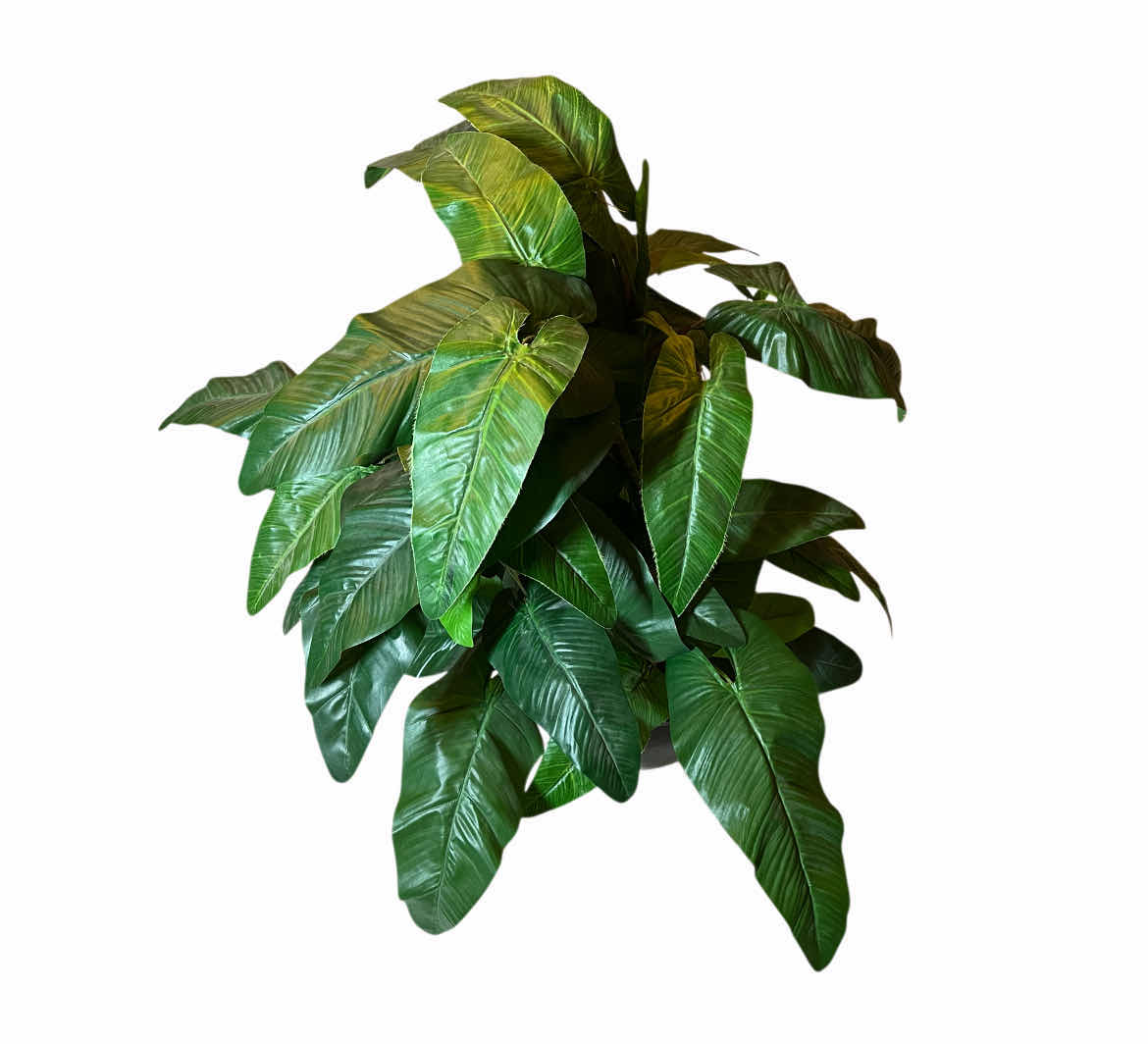 Photo 1 of TROPICAL POTTED FAUX PLANT W CERAMIC POT 28” X 44”