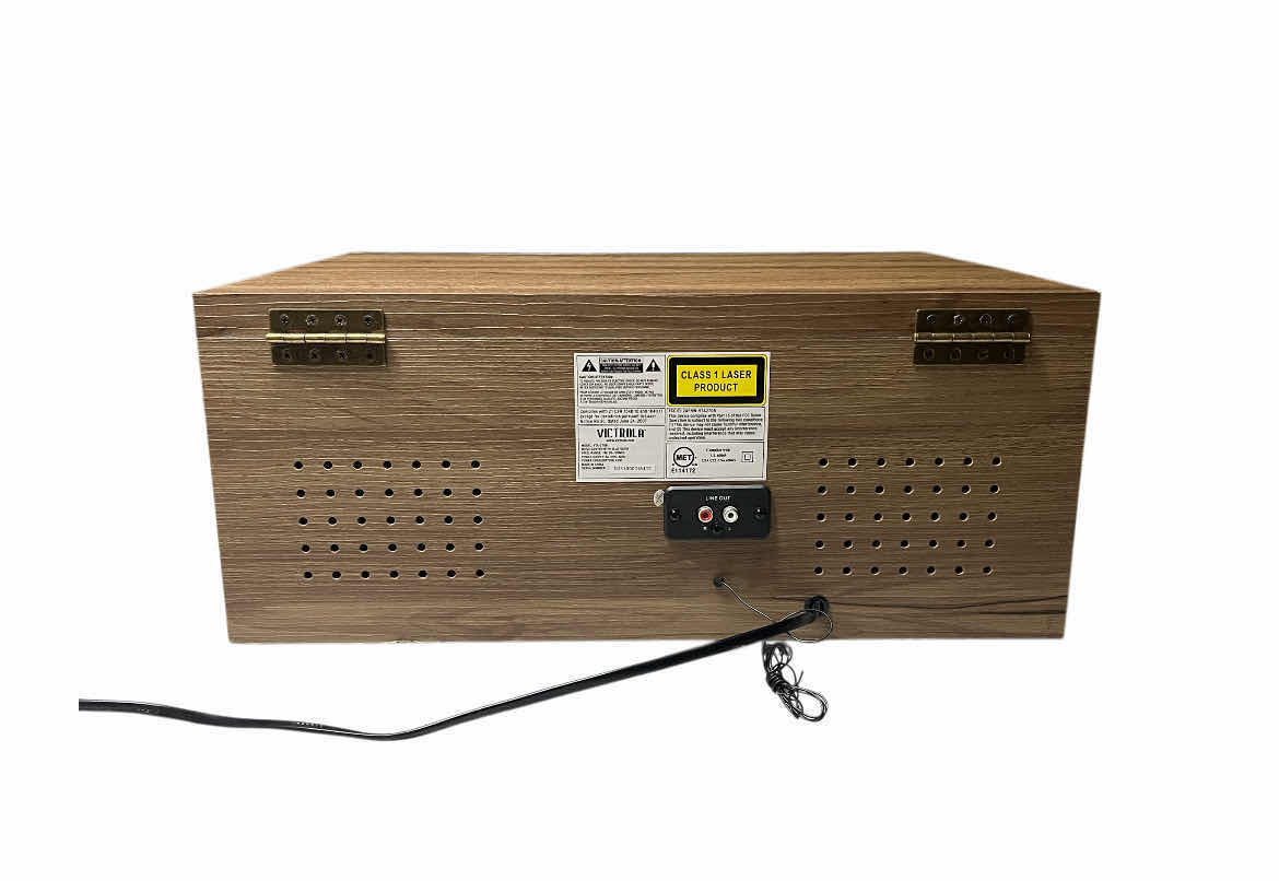 Photo 1 of VICTROLA EMPIRE WALNUT TURNTABLE MULTIMEDIA BLUETOOTH STEREO MODEL VTA-270B