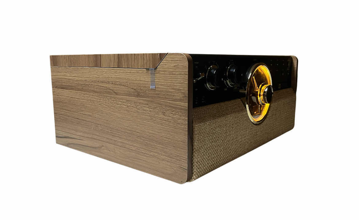 Photo 1 of VICTROLA EMPIRE WALNUT TURNTABLE MULTIMEDIA BLUETOOTH STEREO MODEL VTA-270B