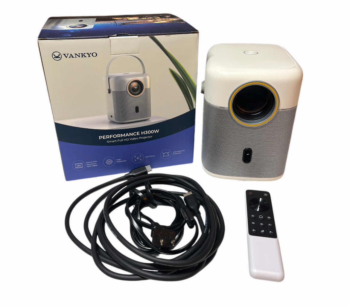Photo 1 of VANKYO PERFORMANCE SMART FULL HD VIDEO PROJECTOR W REMOTE MODEL H300W