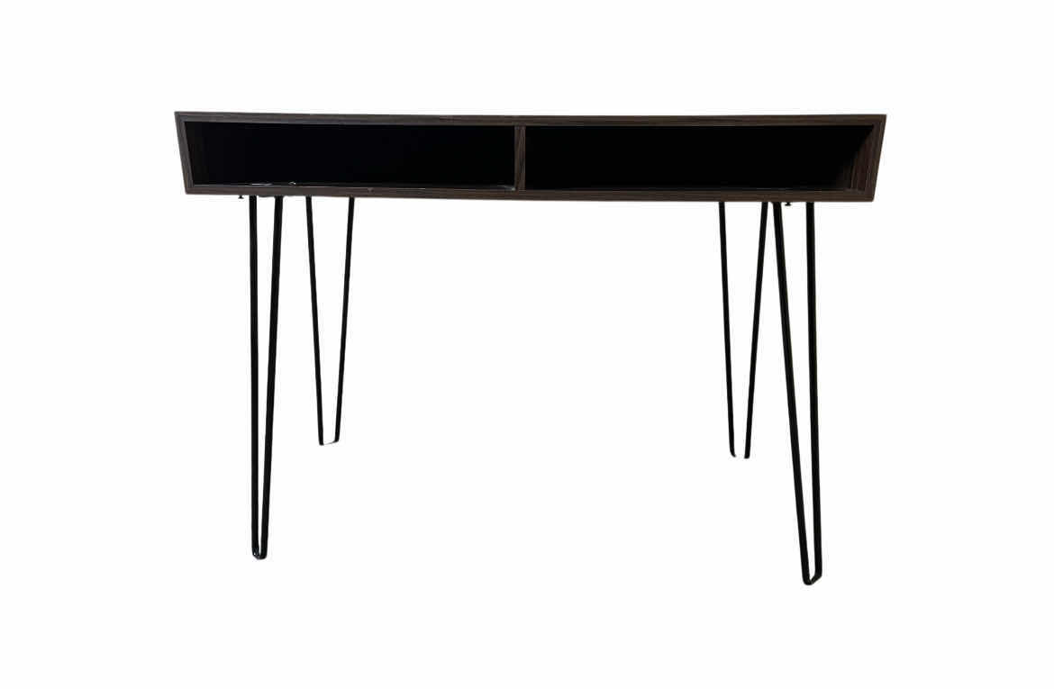 Photo 1 of WOOD FINISH 2 COMPARTMENT WORKSTATION DESK 40” X 20” H30”