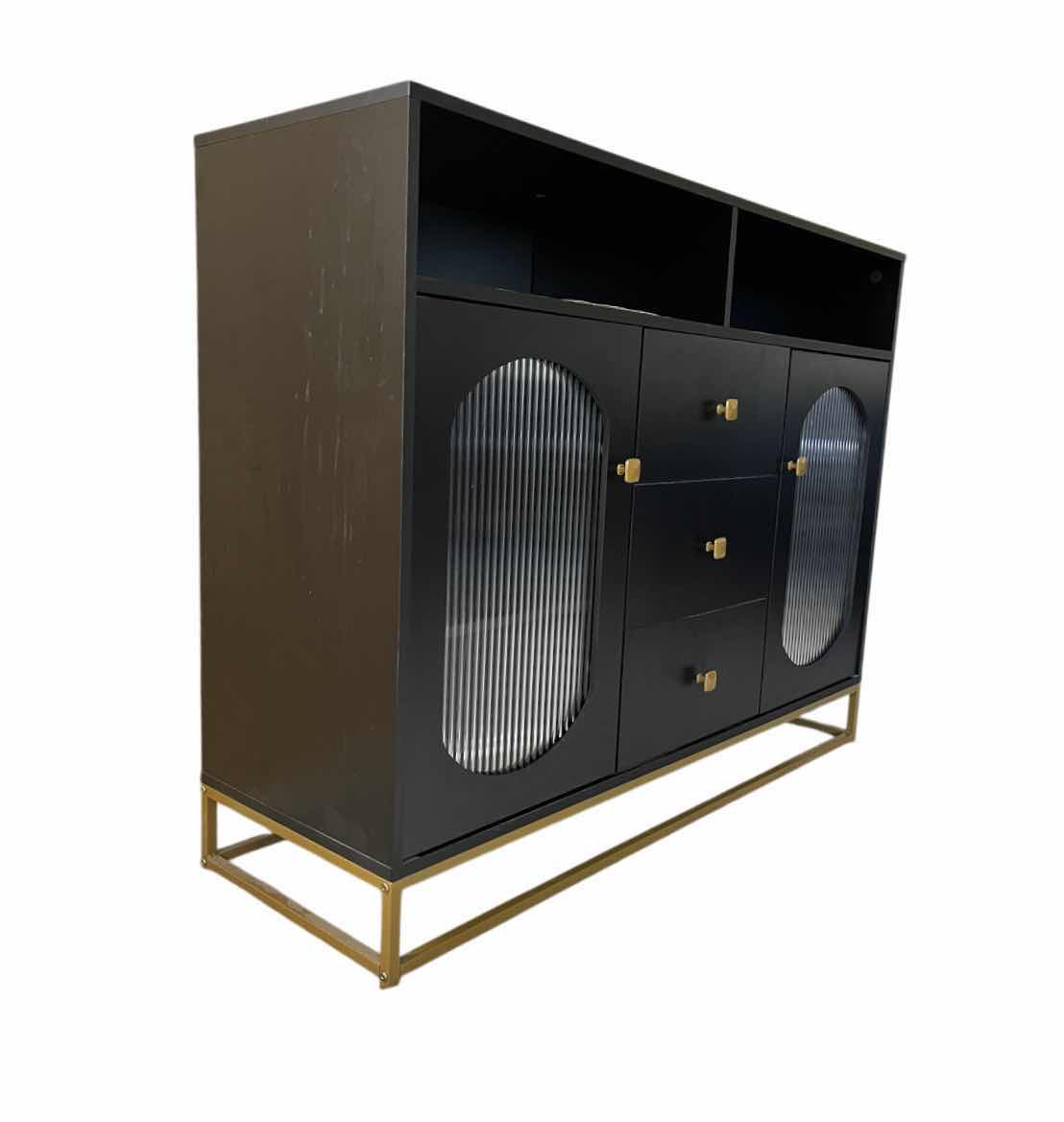 Photo 1 of FINETONES BLACK 2 DOOR 3 DRAWER SIDEBOARD BUFFET TABLE