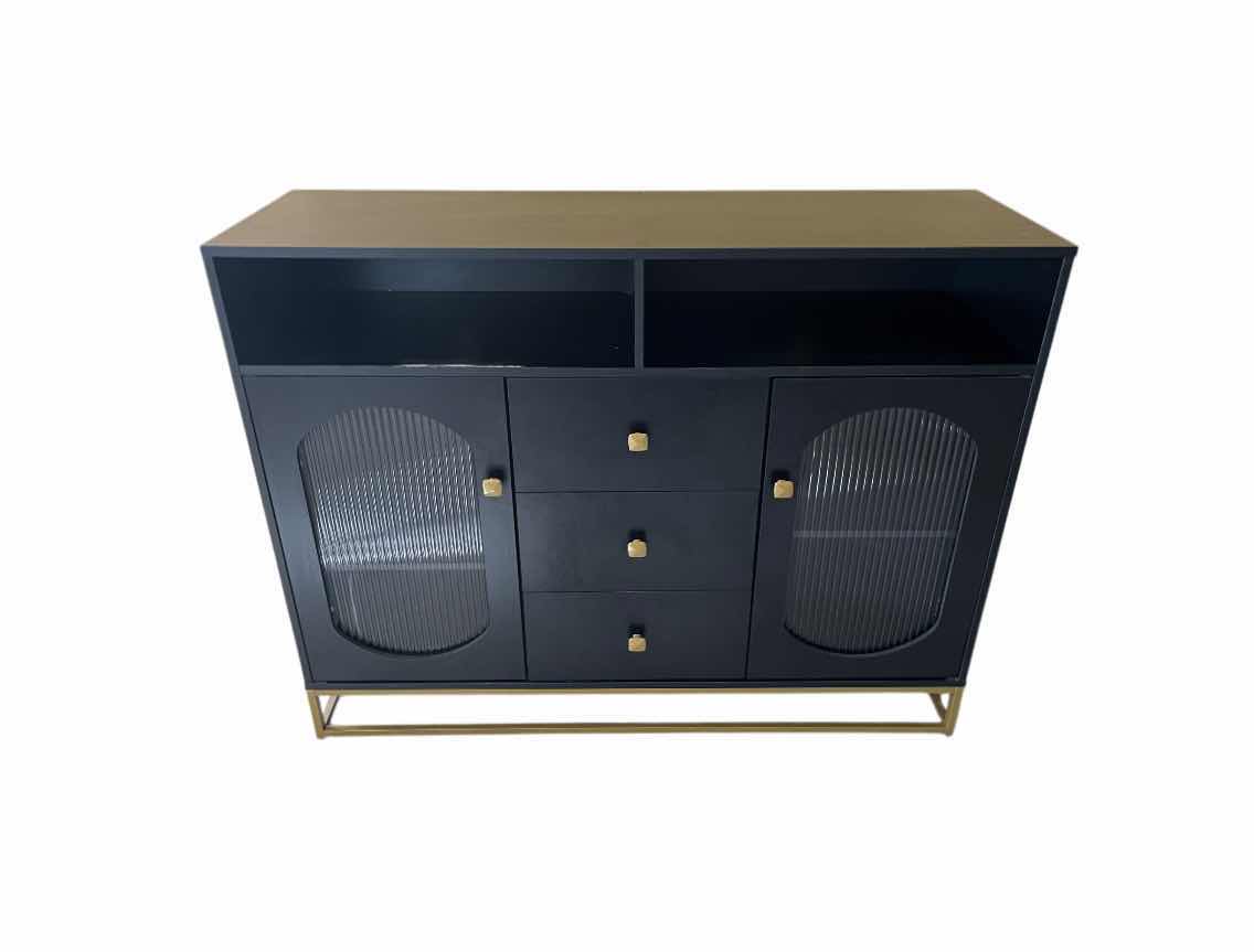 Photo 1 of FINETONES BLACK 2 DOOR 3 DRAWER SIDEBOARD BUFFET TABLE