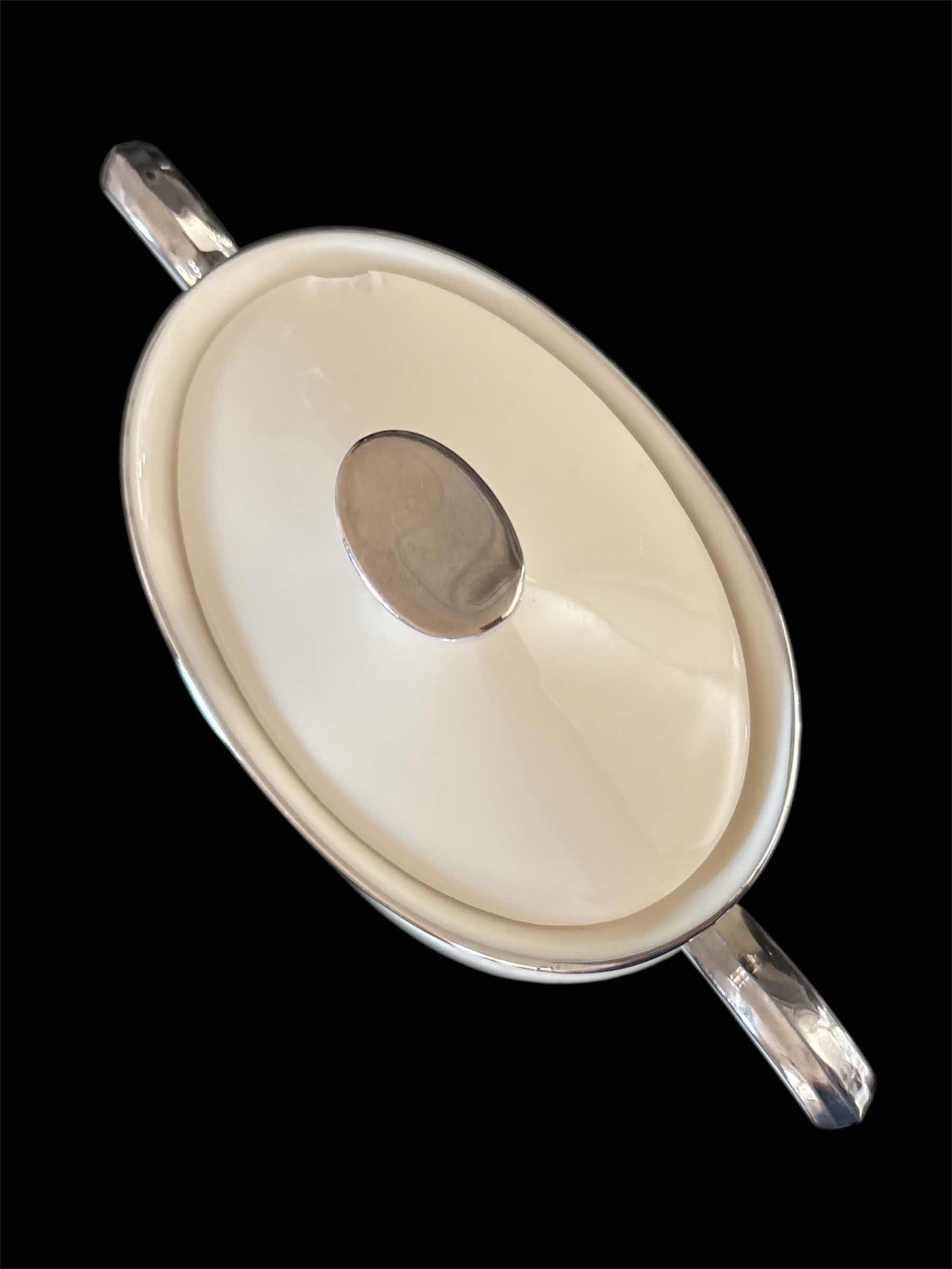 Photo 1 of MOONSPUN BY LENOX SUGAR BOWL & LID 4.25” X 4.25”