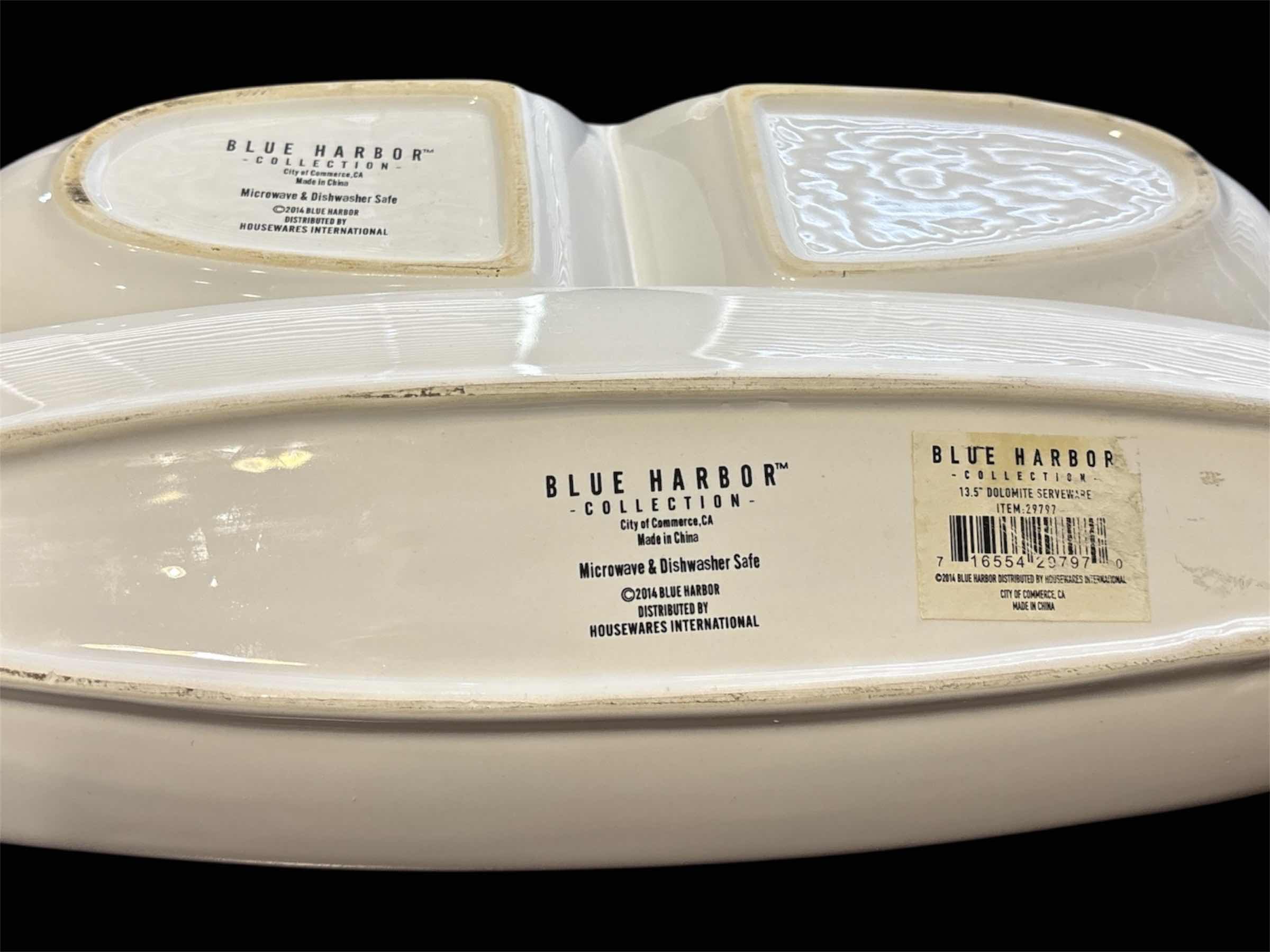 Photo 1 of VARIOUS WHITE SERVING DISHES & BUTTER DISH, 9 PCS