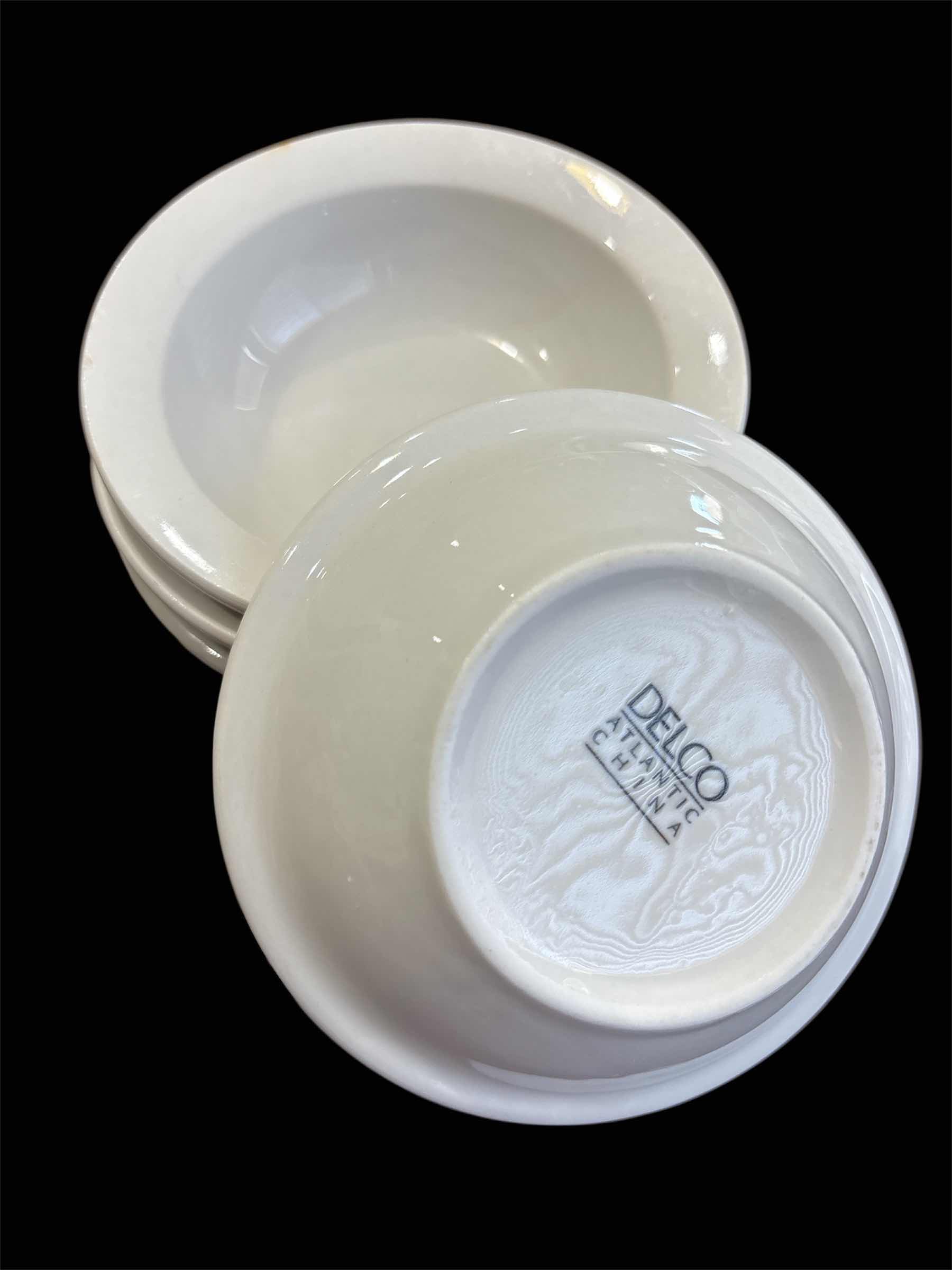 Photo 1 of VARIOUS WHITE SERVING DISHES & BUTTER DISH, 9 PCS