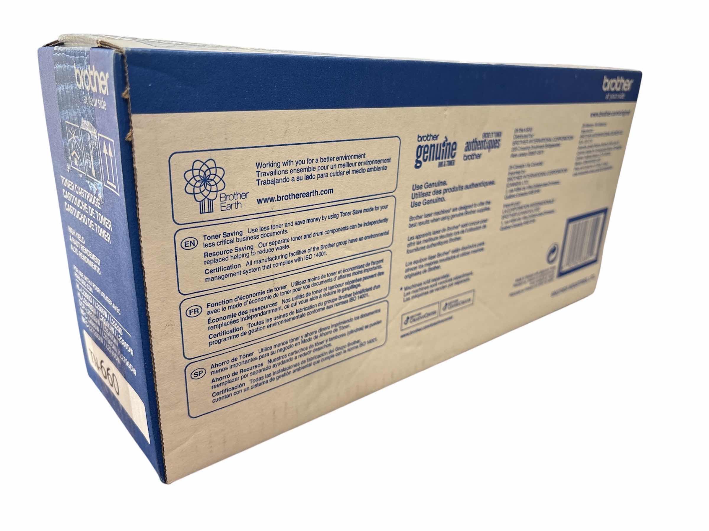 Photo 1 of NEW BROTHER HIGH-YIELD BLACK TONER CARTRIDGE (TN-660)
