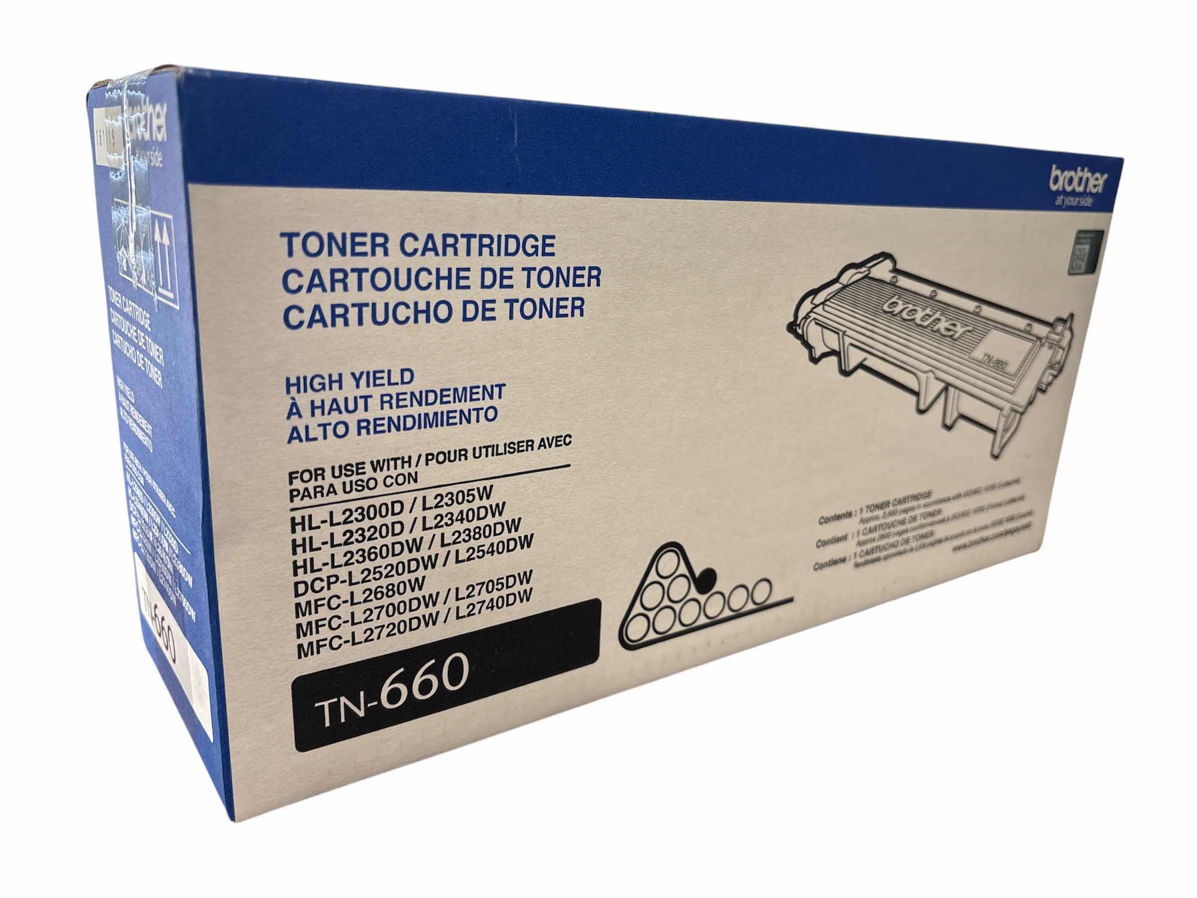 Photo 1 of NEW BROTHER HIGH-YIELD BLACK TONER CARTRIDGE (TN-660)