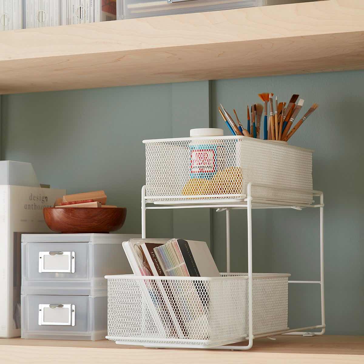Photo 1 of NEW DESIGN IDEAS 2-DRAWER MESH ORGANIZER/ CABINET BASKETS