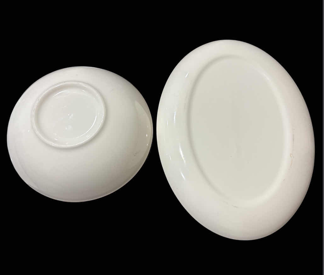 Photo 1 of VINTAGE 1960’s BOUTONNIÈRE BY TAYLOR SMITH & TAYLOR 9” ROUND VEGETABLE BOWL & 13”OVAL SERVING PLATTER