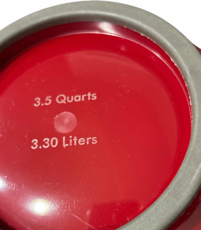 Photo 1 of KITCHENAID SET OF 3 MIXING BOWLS, RED (4.5 QT, 3.5 QT, 2.5 QT)