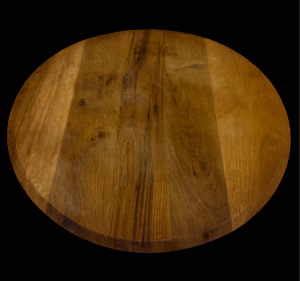 Photo 1 of BRIGANTI SRL BOTTI DAL 1800 WOODEN WINE 21” BARREL TOP/CHARCUTERIE BOARD/ DECOR
