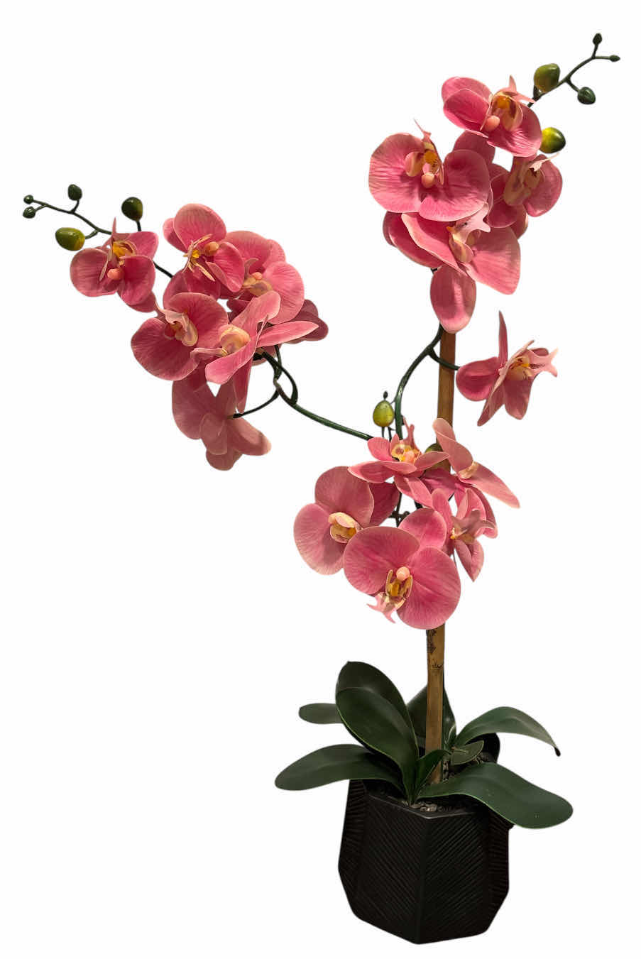 Photo 1 of 28” FAUX ORCHID POTTED PLANT, PINK