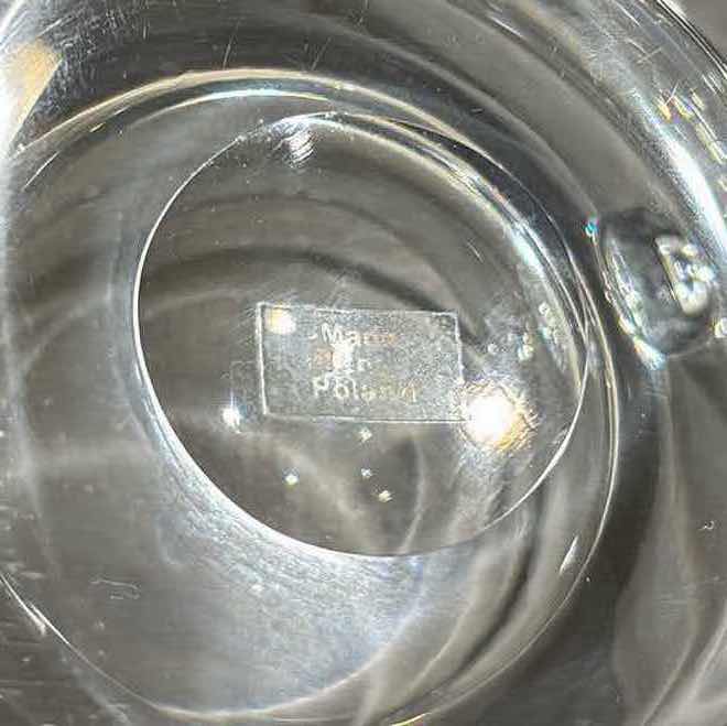 Photo 1 of VINTAGE HANDBLOWN CRYSTAL GLASS GRAVY/SAUCE BOAT, MADE IN POLAND 8.5” X 4.5”
