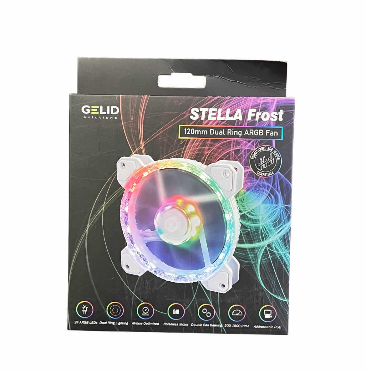 Photo 1 of STELLA FROST 120MM DUAL RING ARGB FAN 4-PACK