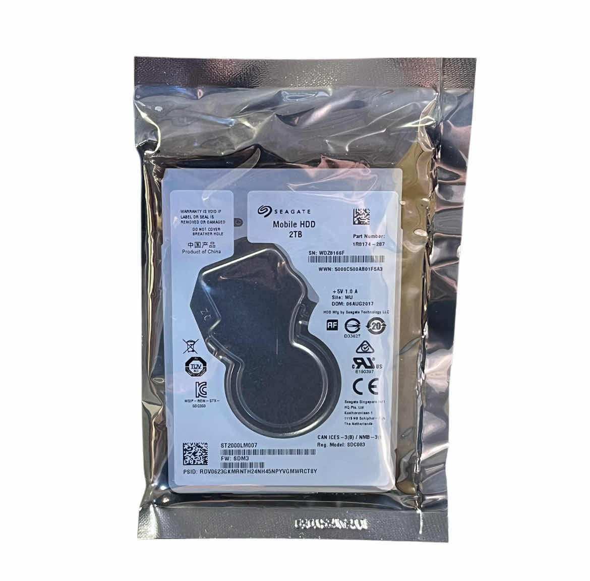 Photo 1 of SEAGATE 2TB 5.4K 32MB SATA 2.5" HARD DRIVE ST2000LM007