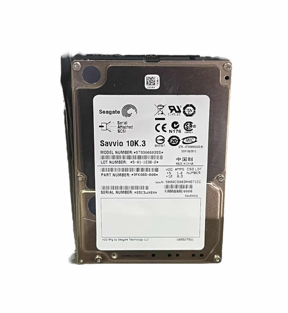 Photo 1 of SEAGATE SAVVIO 300GB 10K RPM 6GBS 2.5" HARD DRIVE ST9300603SS